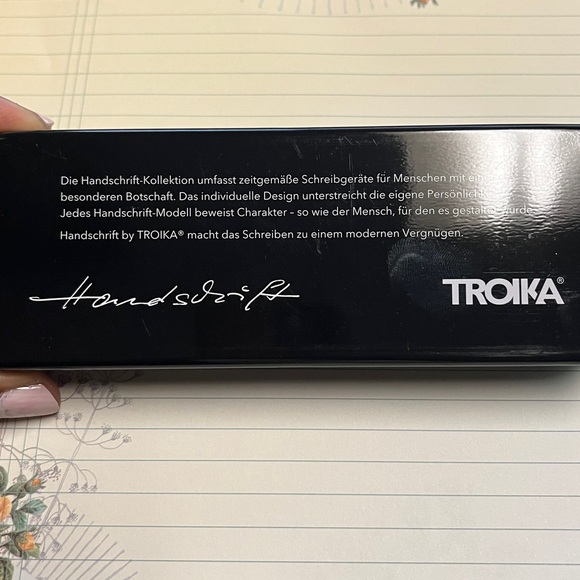 Troika Ballpoint Pen with Stylus on top of pen. - Picture 8 of 11